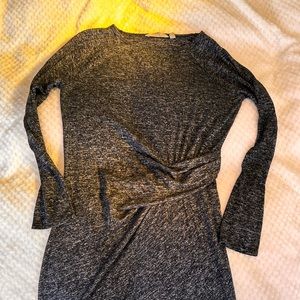 Athleta dress, long sleeve, gray.